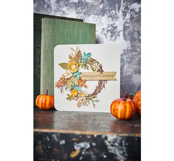 Sizzix Thinlits Punching template "Foliage Wreath by Tim Holtz"
