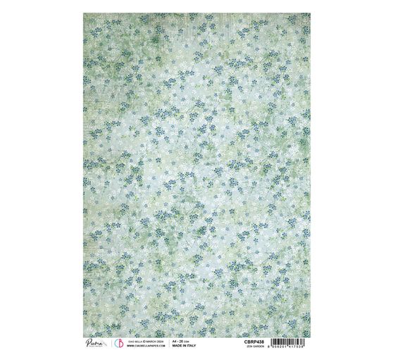 Motif straw silk "Land of the Rising Sun - Zen Garden"