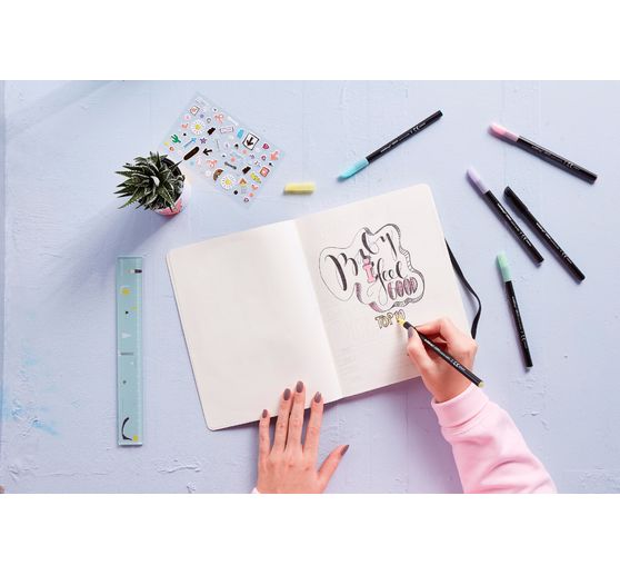 edding 1200 Penna colorata a pastello fine, set di 6 pezzi