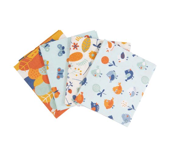 Fabric package patchy "Birds and butterflies"