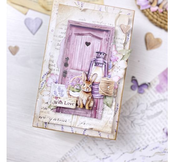Scrapbook block "Lavender"