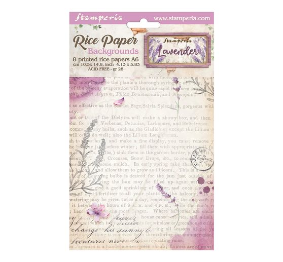 Sfondi in seta di paglia con motivi "Lavanda".