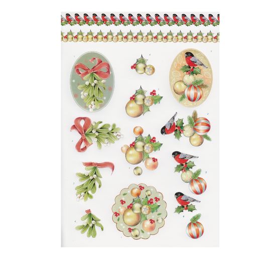 3D Punched sheet book "Christmas Baubles"