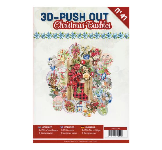 3D Punched sheet book "Christmas Baubles"
