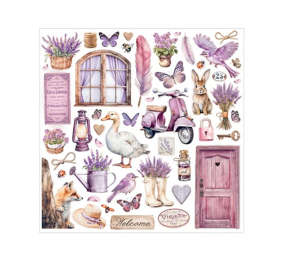 Scrapbook block "Lavender"