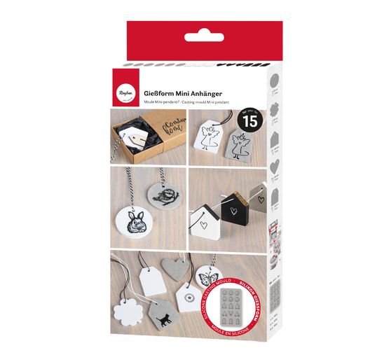 Silicone casting mould "Mini decoration pendant"