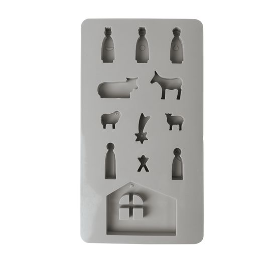 Silicone casting mould "Mini christmas crib"