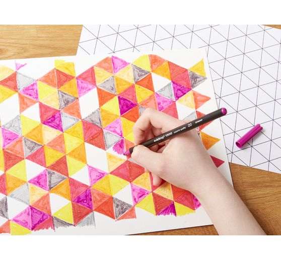 penna a colori edding 1300, set da 20