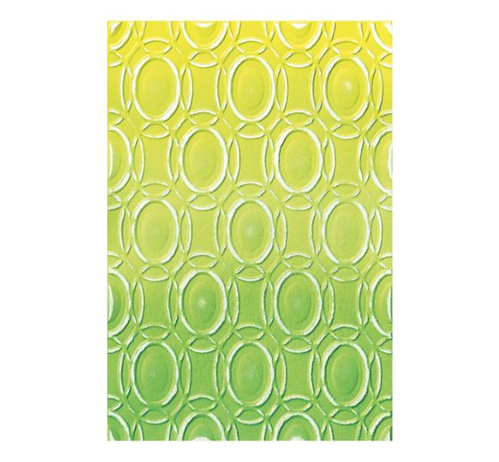 Stencil Sizzix per embossing 3D "Cosmopolitan - Golden Rings di Stacey Park".