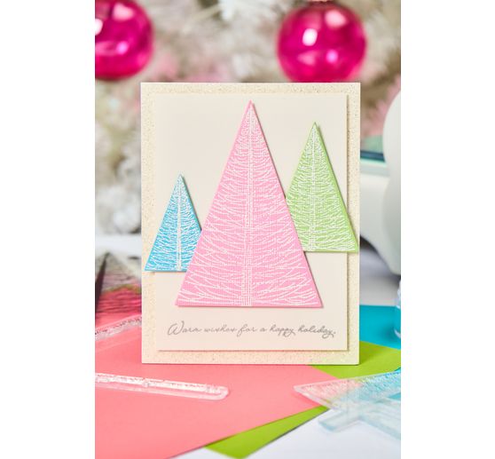 Sizzix Clear Stamp and Stencil Set "Merry and Light by Stacey Park"