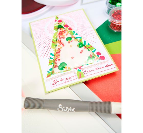 Sizzix A6 Stencil "Cosmopolitan - Shine Bright by Stacey Park"