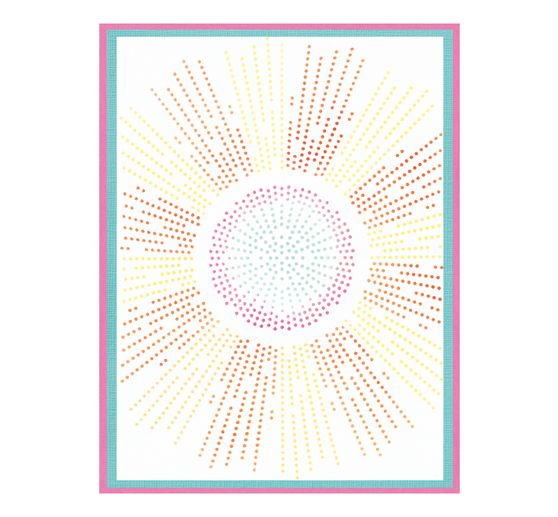 Sizzix A6 Stencil "Cosmopolitan - Shine Bright by Stacey Park"