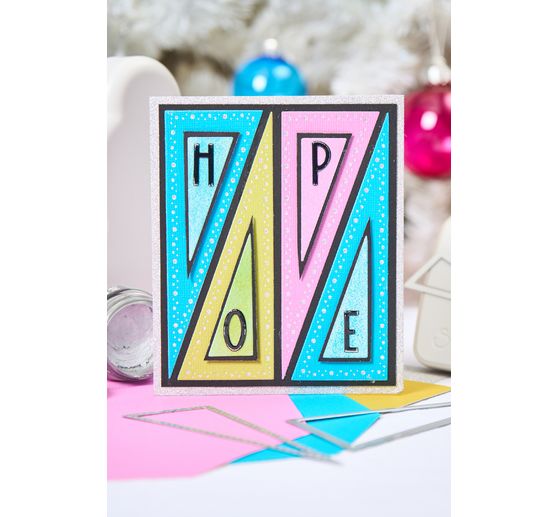 Sizzix Framelits Punching template "Triangles by Stacey Park"