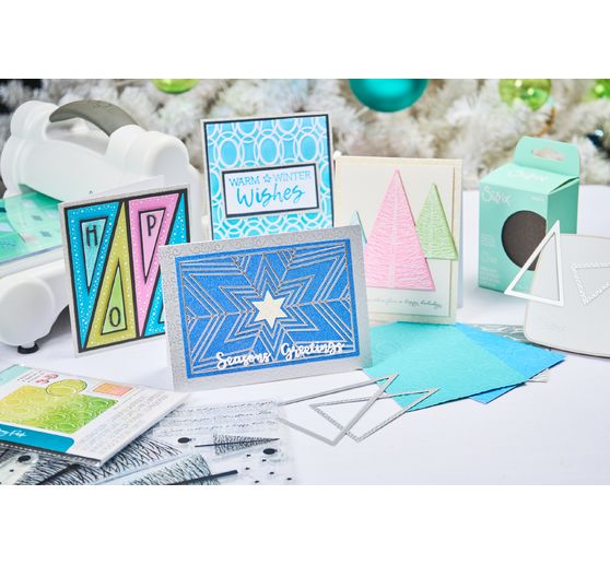 Sizzix Framelits Punching template "Triangles by Stacey Park"