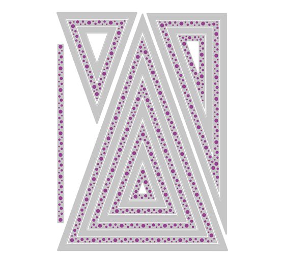 Sizzix Framelits Punching template "Triangles by Stacey Park"