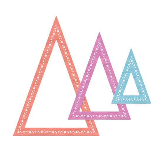 Sizzix Framelits Punching template "Triangles by Stacey Park"