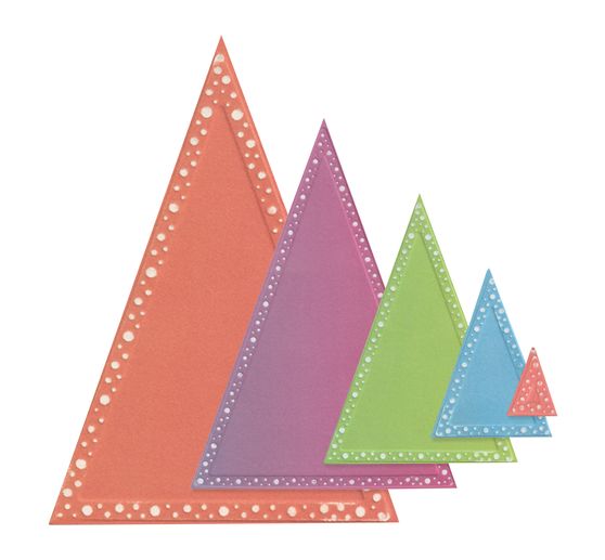 Sizzix Framelits Punching template "Triangles by Stacey Park"