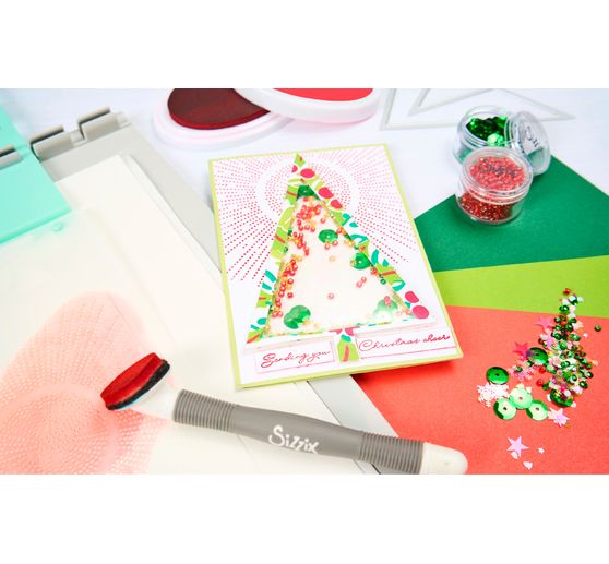 Sizzix Layered Stencils "Happy Holidays by Stacey Park"