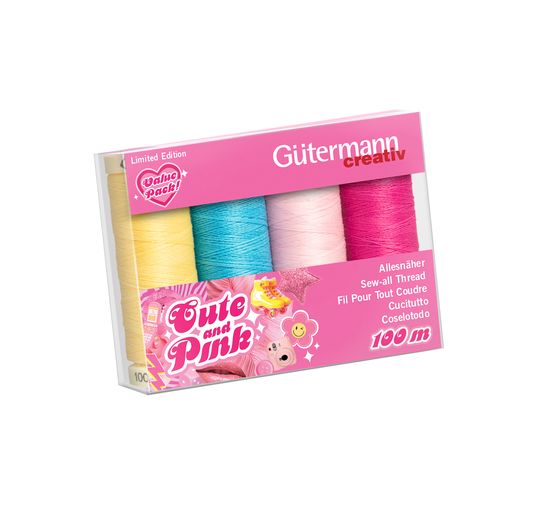 Gütermann Cute and Pink-Box, 8 spools