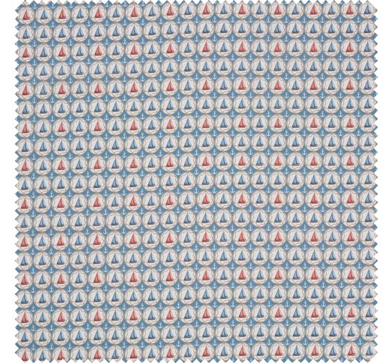 Cotton fabric "Sailboats"