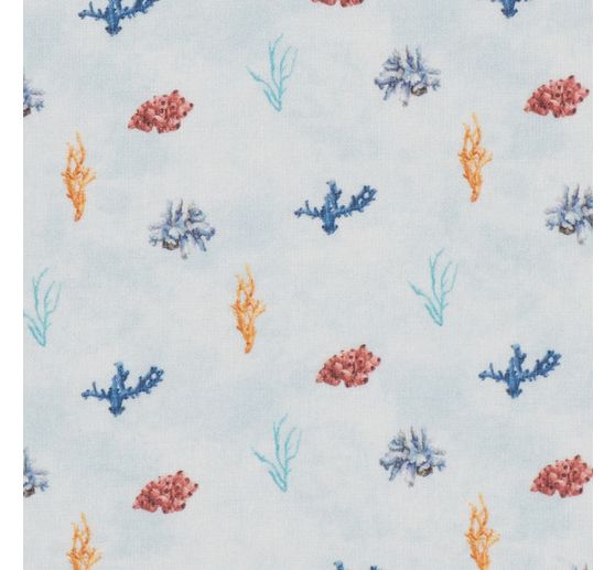 Cotton fabric "Coral"