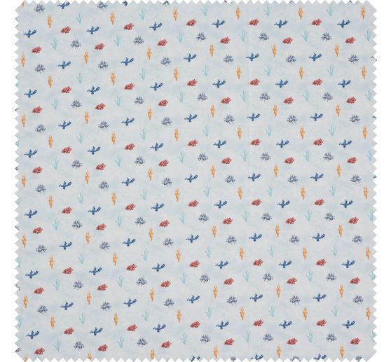 Cotton fabric "Coral"