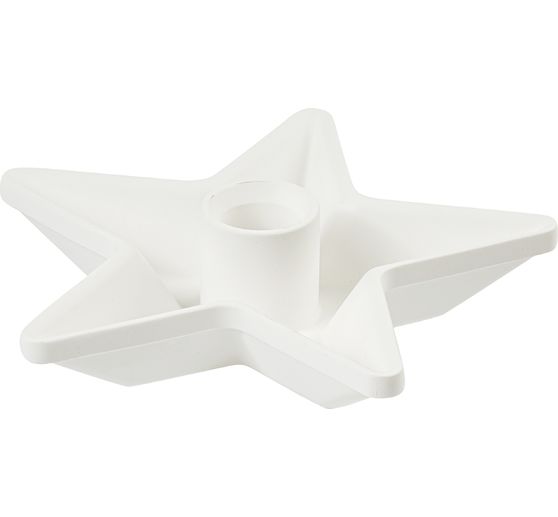 Silicone casting mould "Stick candle holder star"