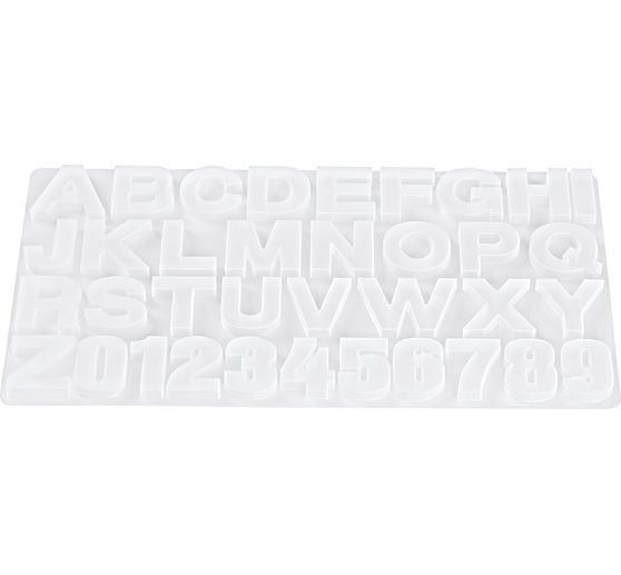 Silicone casting mould "Letters & Numbers"
