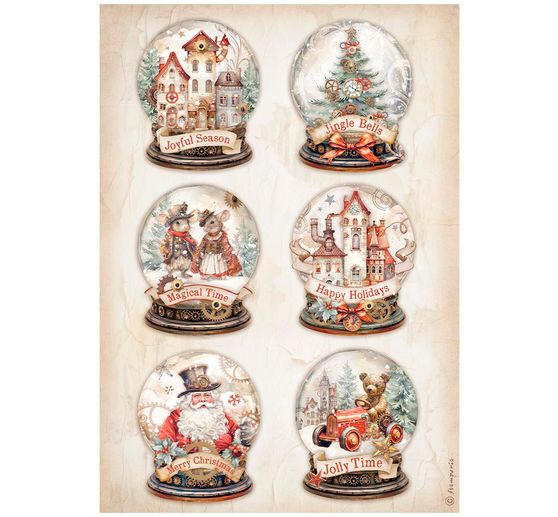 "Assortimento di seta di paglia con motivi natalizi