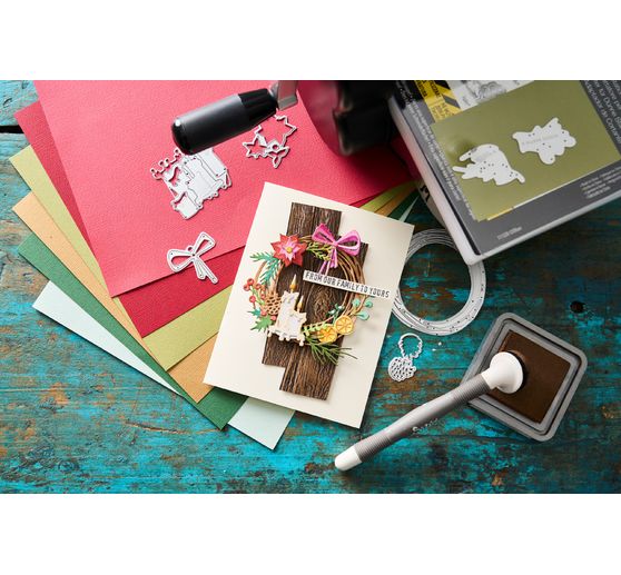 Fustella Sizzix Thinlits "Vault Festive Wreath by Tim Holtz"