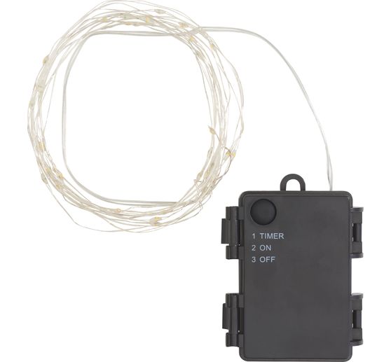 Stringa di luci a LED per esterni, con timer 6/18 ore, 40 LED