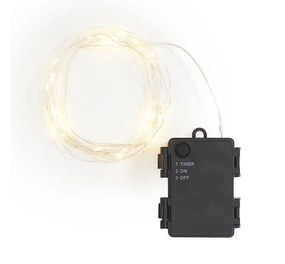 Stringa di luci a LED per esterni, con timer 6/18 ore, 40 LED
