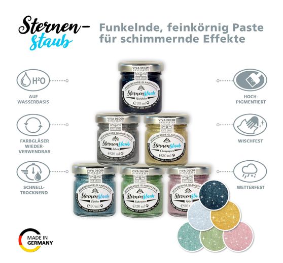 Viva Decor Stardust "Enchanting shine effects", set of 6