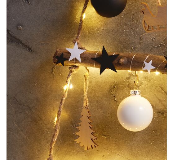 Christmas balls made of glass, Ø 5.7 cm