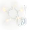 Konstsmide Stringa di luci a LED con interruttore, 10 diodi bianco caldo