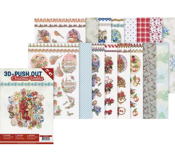 3D Punched sheet book "Christmas Baubles"