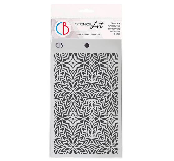 Stencil "Elegance of Blue - Snowflake Balls"