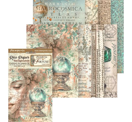 Sfondi in seta di paglia con motivi "Fortune".