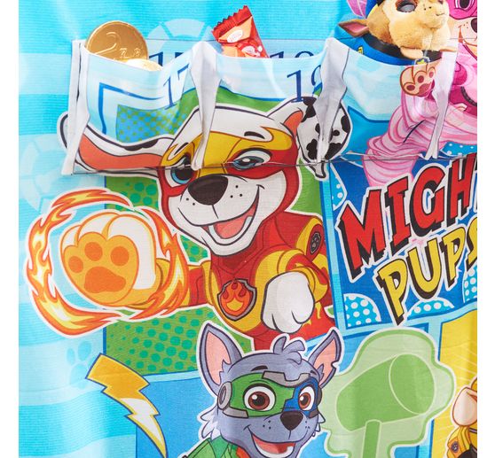 Advent calendar fabric panel "Paw Patrol Mighty Pups", approx. 150 x 80 cm