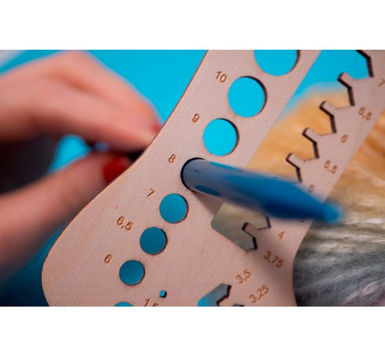 addiCalibro Wooden needle gauge set