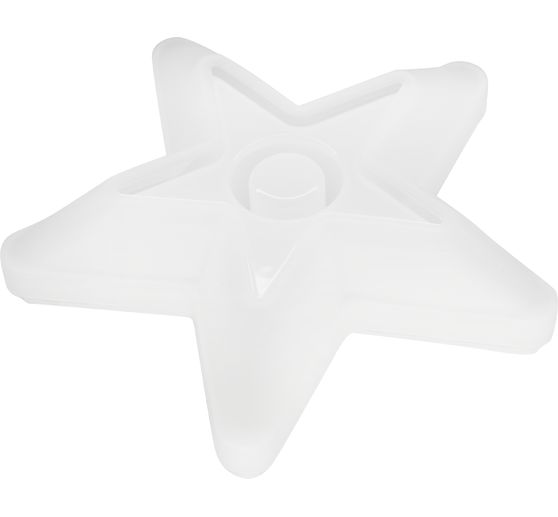 Silicone casting mould "Stick candle holder star"