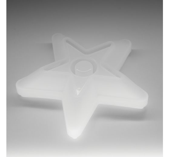 Silicone casting mould "Stick candle holder star"