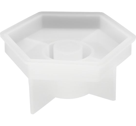 Stampo per colata in silicone "Bastone portacandela esagono"