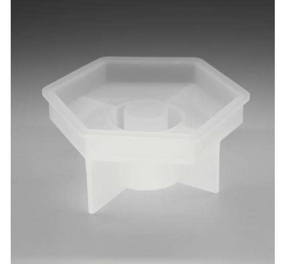 Stampo per colata in silicone "Bastone portacandela esagono"