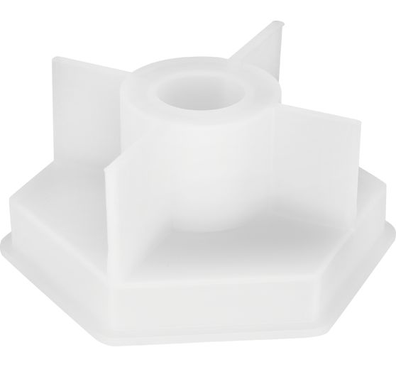 Stampo per colata in silicone "Bastone portacandela esagono"