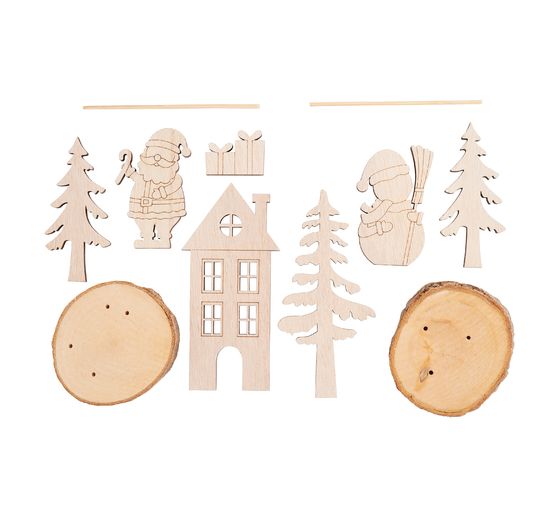 VBS Wooden building kit "Santa & Snowy"