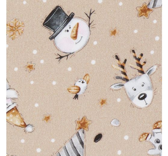 Cotton fabric "Christmas motifs"