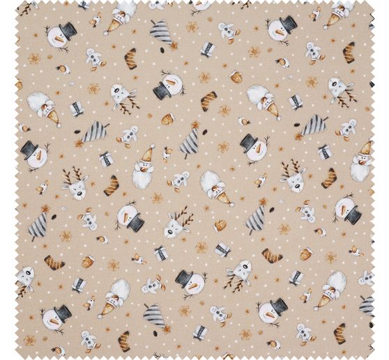 Cotton fabric "Christmas motifs"