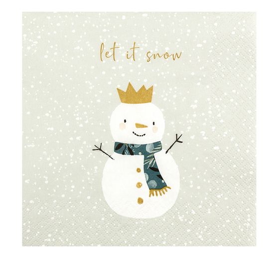 Napkin "Snowman King"