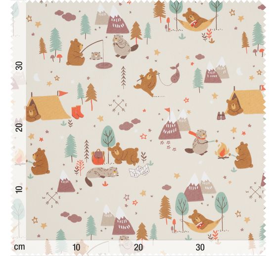Cotton fabric "Glamping"